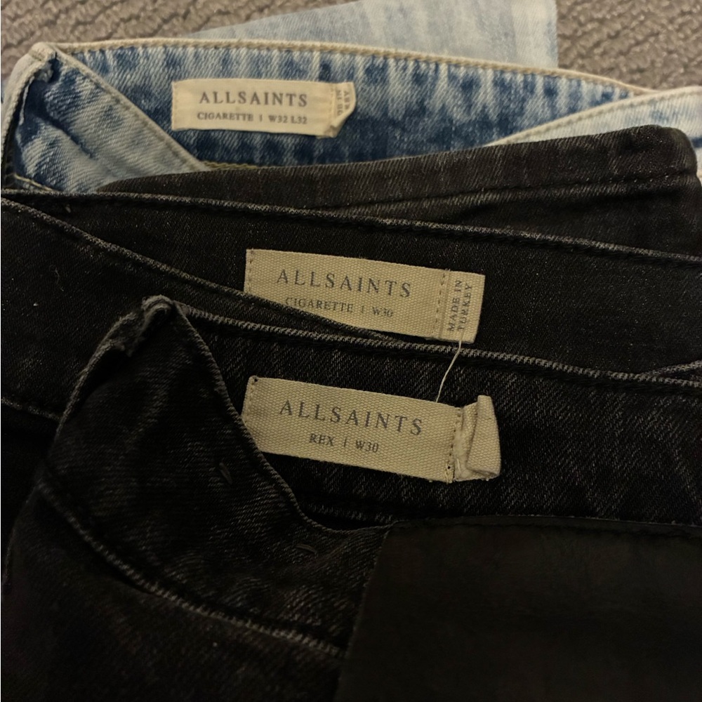 AllSaints Black and Blue Jeans Set